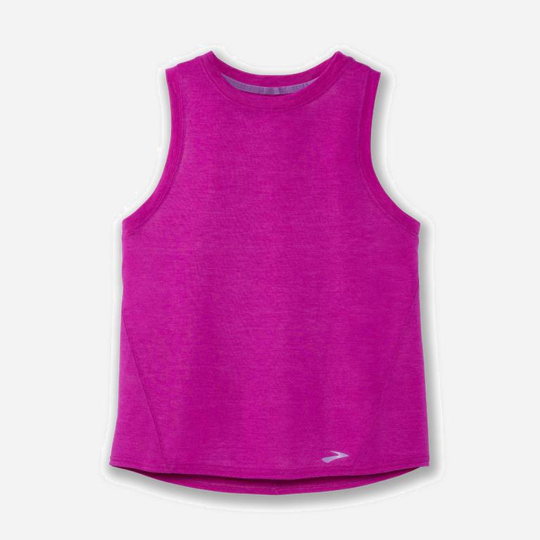 Brooks Distance Running Tank Dame Pris - Magenta - Norge (UPJ546701)